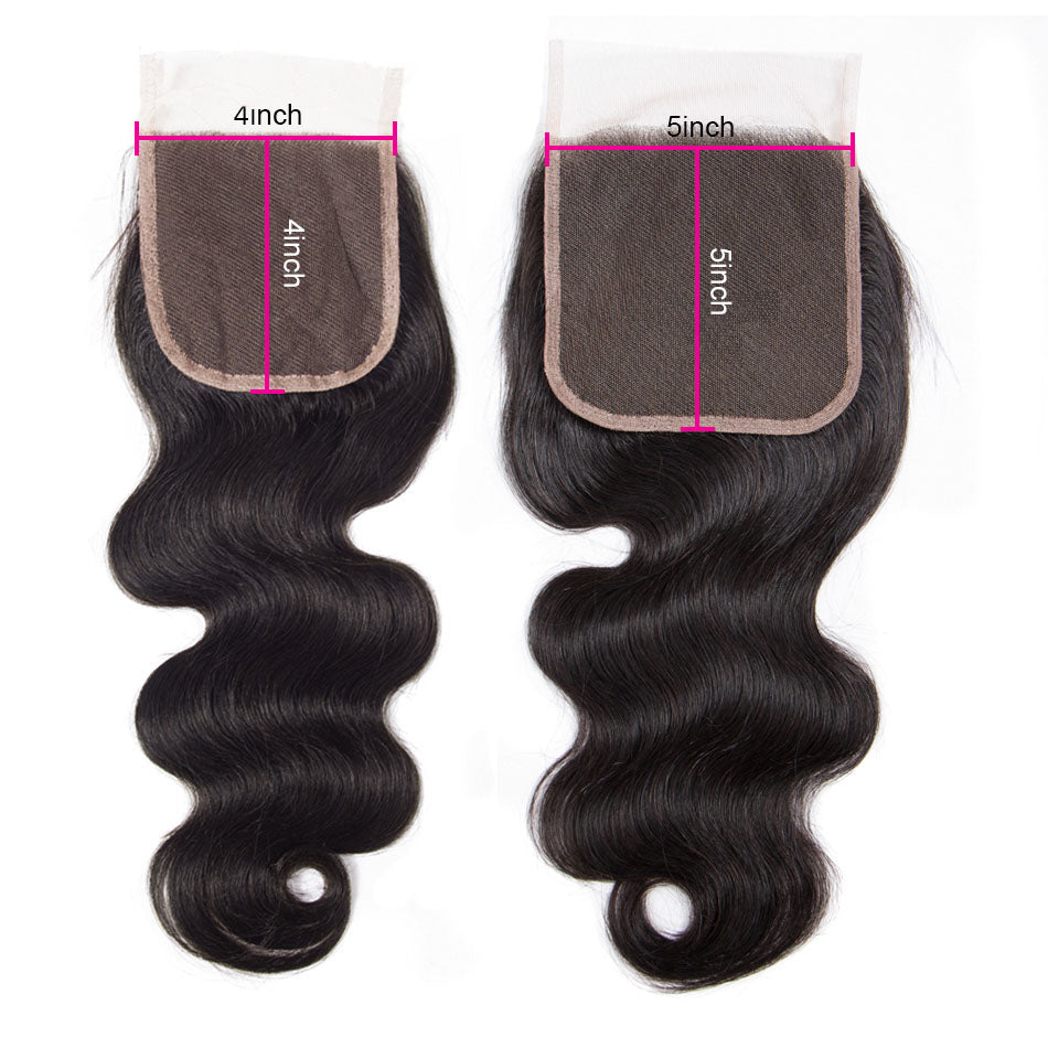 AP Raw Brazilian Body Wave 5x5 Transparent Lace Closure